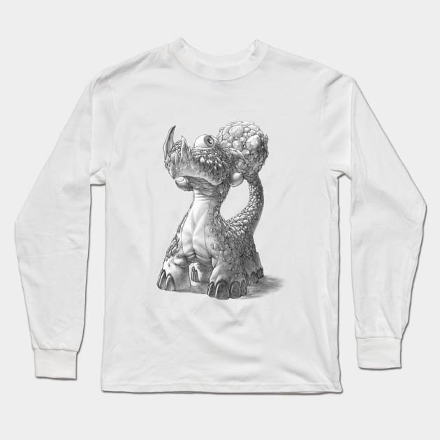 The Rocktail Cyclodile Long Sleeve T-Shirt by gregorytitus